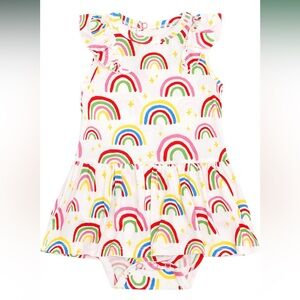 Baby Girl Bodysuit Soft Romper Ruffle Dress